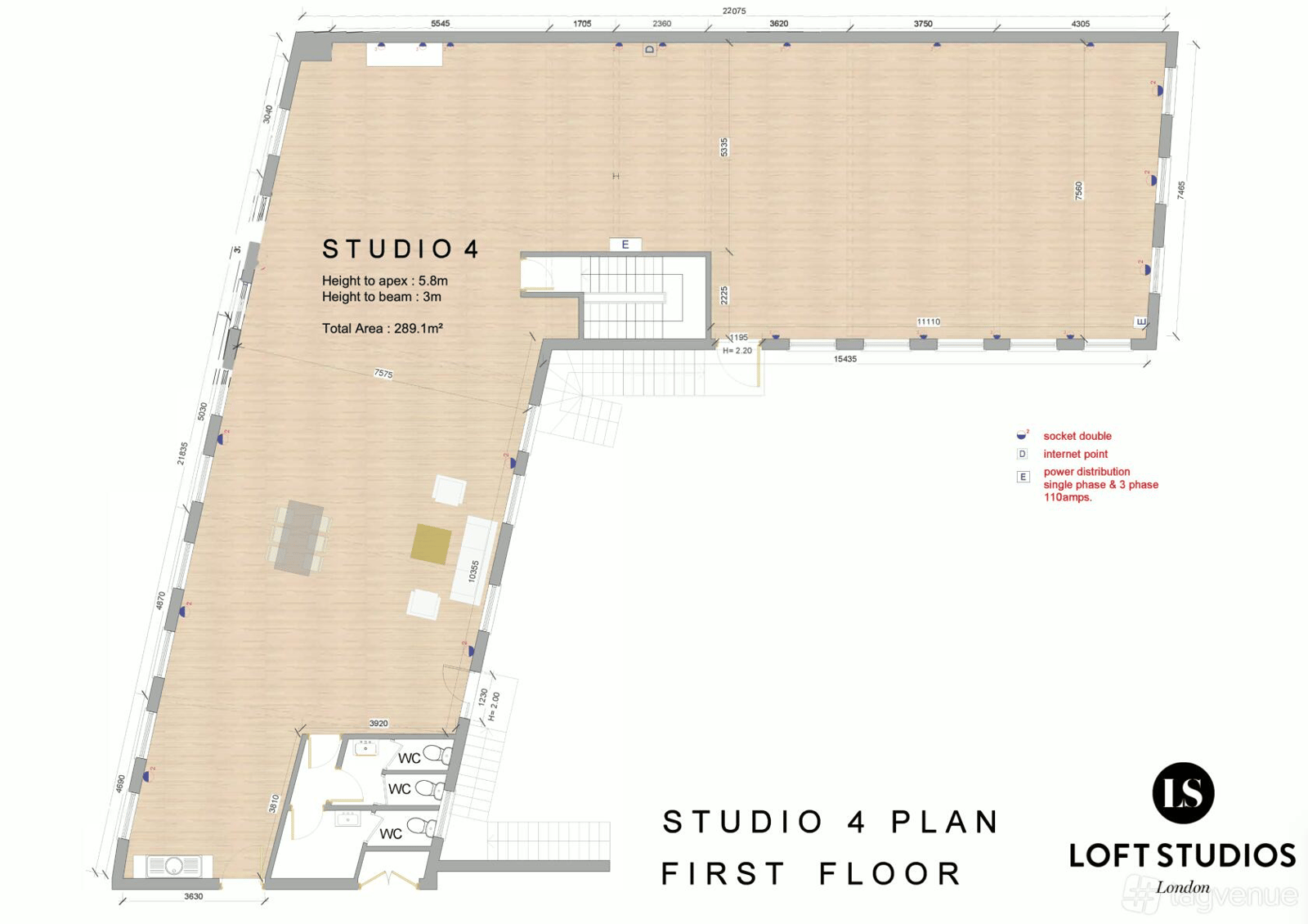 Loft Studios in Willesden Junction